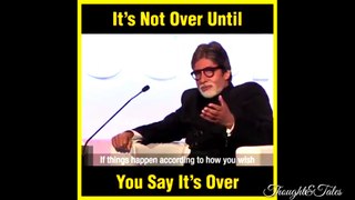 NEVER GIVE UP ON HOPE | Amitabh Bachchan Speaks about failure | Motivational video