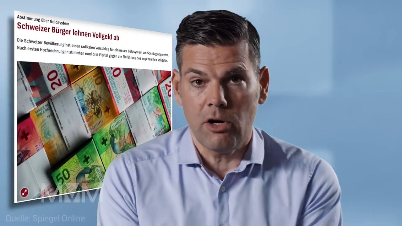 Die Schweizer lehnen das Vollgeldsystem ab