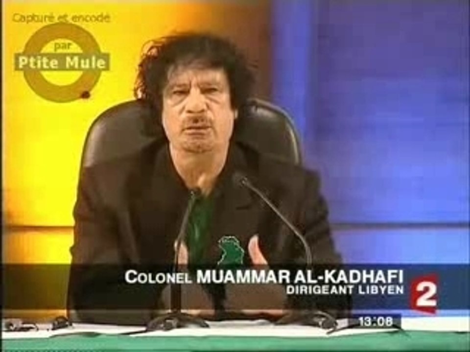 Les provocations de Kadhafi