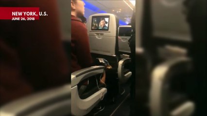 Armed Police Surround Plane At JFK Airport