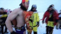 Australian Expeditioners Take A Dip In Sub-Zero Antarctic Waters Celebrate Winter Solstice