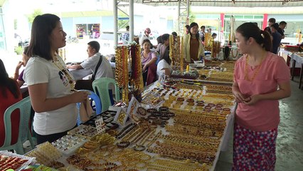 صيادو العنبر يبحثون عن متحجرات الديناصورات في بورما