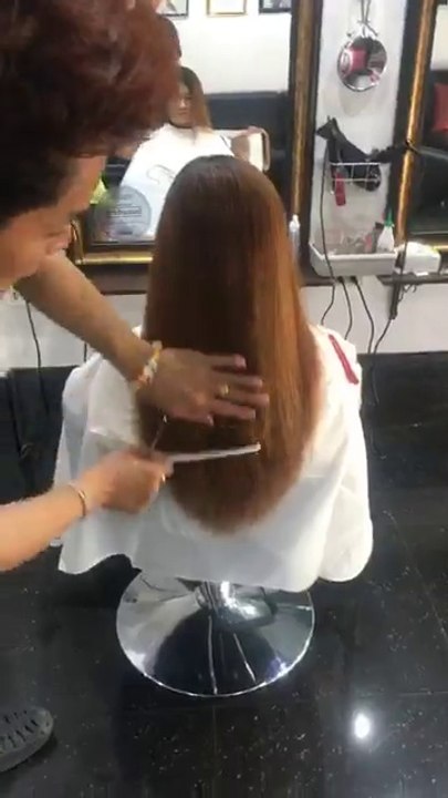 Long layered haircut tutorial step by step