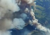 Wildfire Burns in Utah's Uinta Mountains