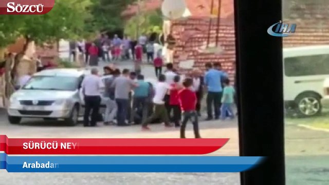 Arabadan indirip tekme tokat dövdüler