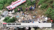 At least 48 dead in overloaded bus crash in Himalayas