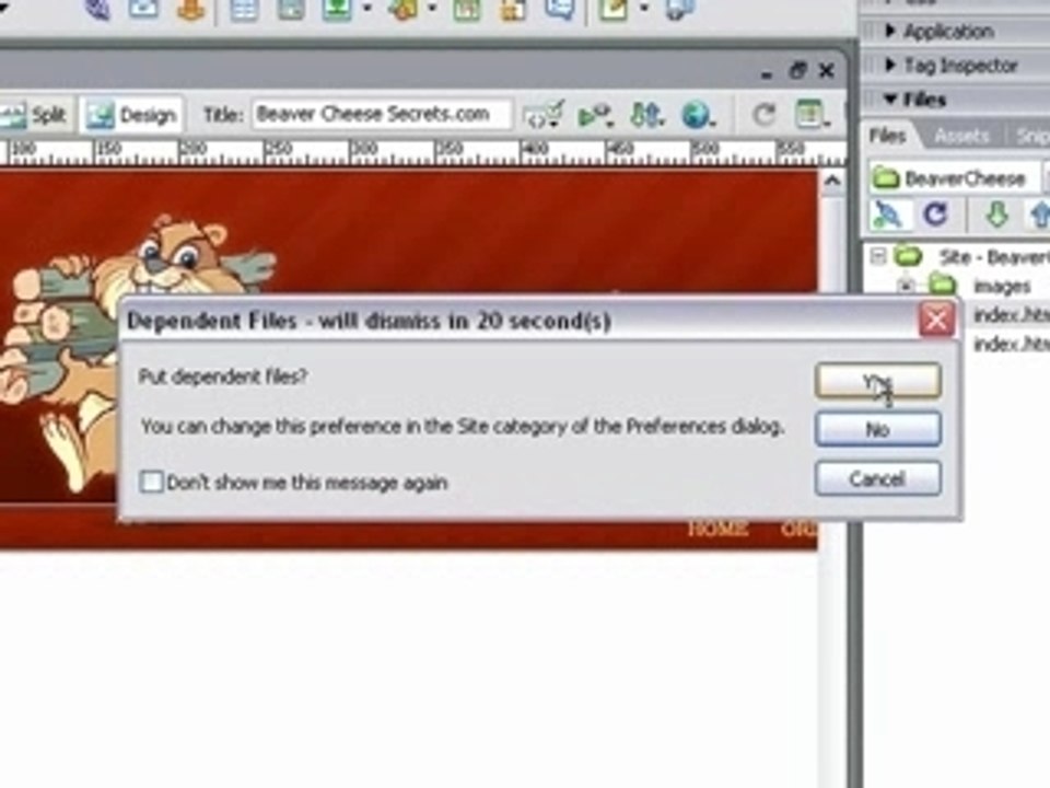 Dreamweaver Tutorial - single line break