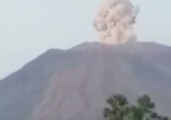 Mount Agung Erupts, Emitting Thick Plume of Volcanic Ash