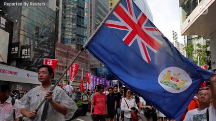 Thousands Protest In Hong Kong On Anniversary Of Return