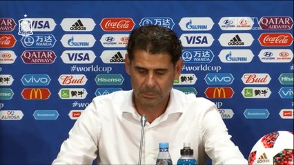 Rueda de prensa Fernando Hierro tras la eliminación de España del Mundial de Rusia