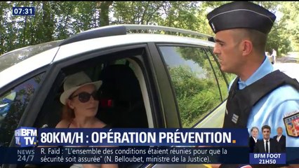 Baisse de la vitesse à 80 km/h, les gendarmes jouent la prévention
