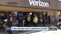 Driver suspected of impairment crashes into Tempe Verizon store