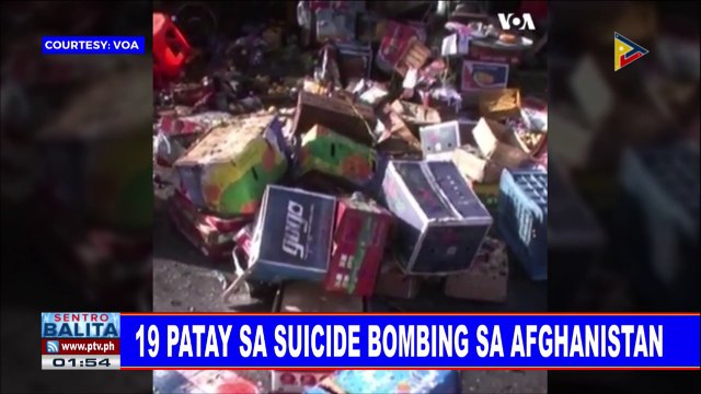 GLOBALITA: 19 patay sa suicide bombing sa Afghanistan; 5 patay, mahigit 10 sugatan sa bombing sa Somalia; Suicide rate sa Amerika, tumaas base sa report