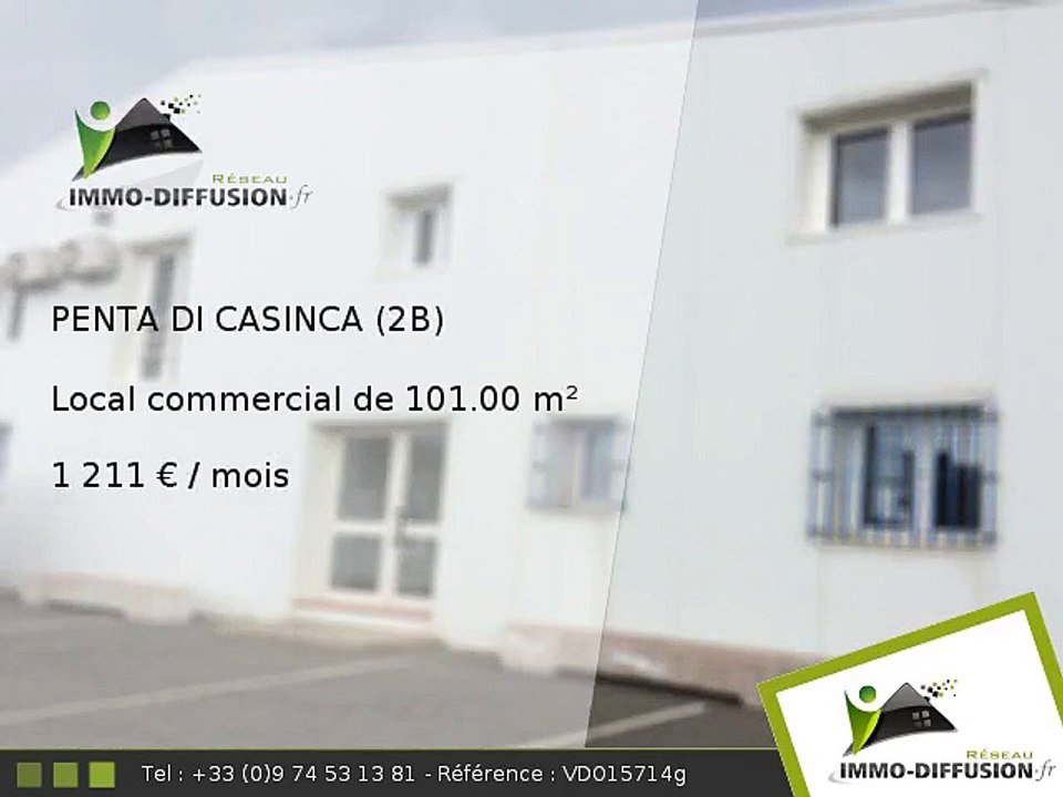 Local commercial 101.00m2 A louer sur Penta di casinca - 1 211 Euros/mois