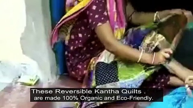 Making of Vintage Kantha Quilt