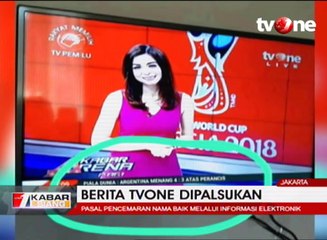 Beritanya Dipalsukan, tvOne Laporkan Akun Penyebar Hoax