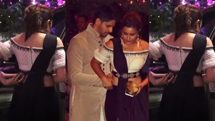 Sidharth Malhotra SAVES Parineeti Chopra from Wardrobe Malfunction; Watch Video। FilmiBeat