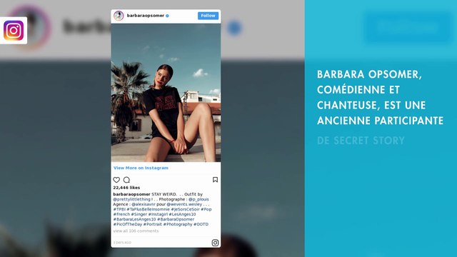 Barbara Opsomer de Secret Story superbe sur instagram