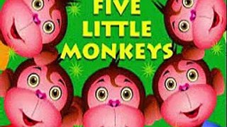Five Little Monkeys Jumping On The Bed...kids Nursery rhyme