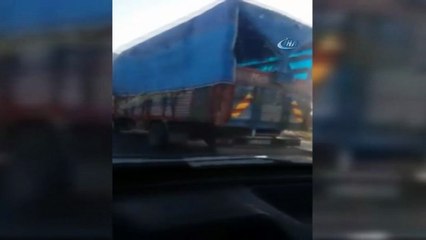 Köpeğin cansız bedeni kilometrelerce sürüklendi