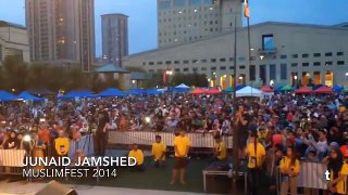 Junaid Jamshed calling Azaan from Celebration Square in Mississauga  MuslimFest