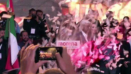 Présidentielle au Mexique: la joie des partisans d'"AMLO"