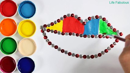 Lip Coloring Page - Apprendre les couleurs