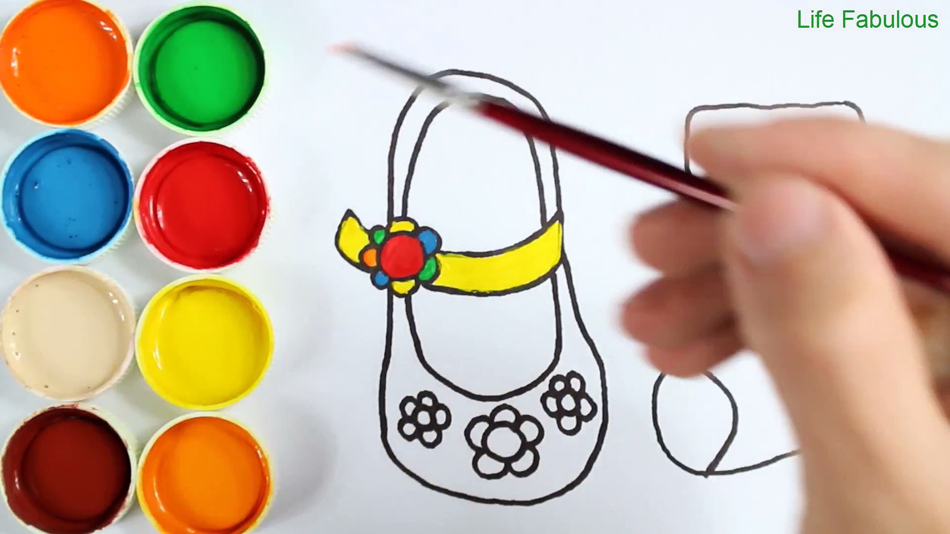 Comment Dessiner Et Colorier Les Chaussures De Bebe Coloriages Pour Enfants Couleurs D Art Pour Les Enfants Video Dailymotion