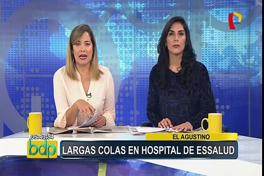 El Agustino: pacientes hacen largas colas para ser atendidos en hospital de EsSalud