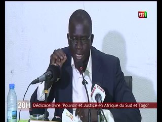 Dédicace livre "Pouvoir et Justice en Afrique du Sud et Togo"