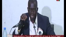 Dédicace livre "Pouvoir et Justice en Afrique du Sud et Togo"