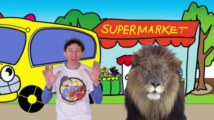 Wheels On The Bus with Family and Matt | Action Song Nursery Rhyme | Learn English Kids