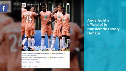 Anderlecht officialise le transfert Landry Dimata