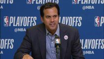 Erik Spoelstra Postgame conference   Sixers vs Heat Game 4   April 21, 2018   NBA Playoffs