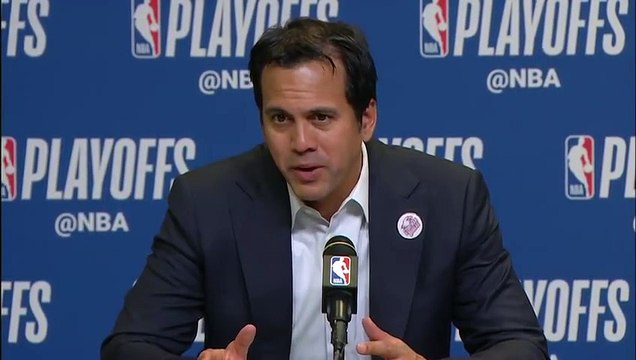 Erik Spoelstra Postgame conference Sixers vs Heat Game 3 April 19, 2018 NBA Playoffs