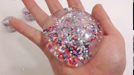 Soft Jelly Balls Coca Cola Drinking Learn Colors Slime Glitter Clay Spoon