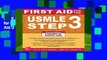 F.R.E.E [D.O.W.N.L.O.A.D] First Aid for the USMLE Step 3, Fourth Edition (First Aid USMLE) by