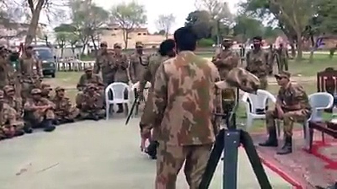 Crazy dance of talented army's persons in a get together party