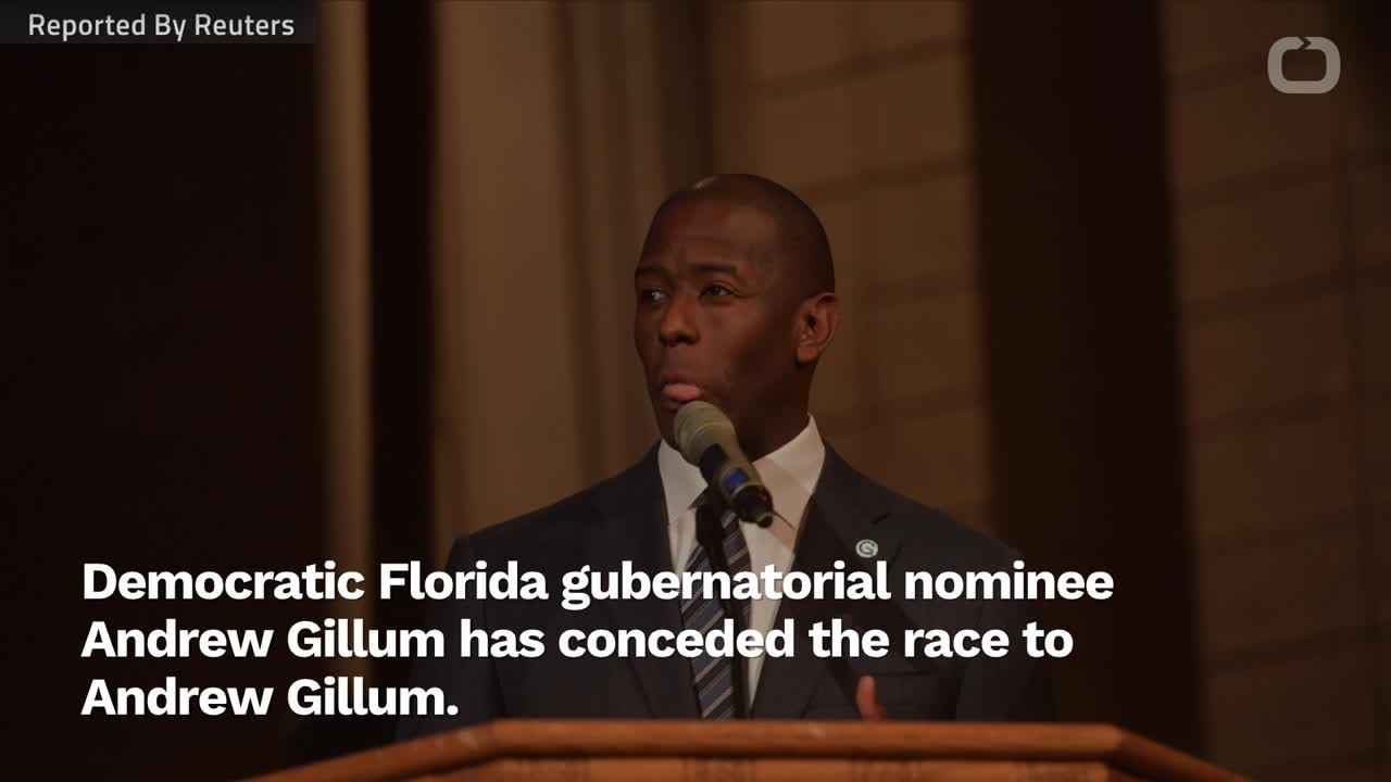 Democrat Gillum Concedes Florida Governor's Race
