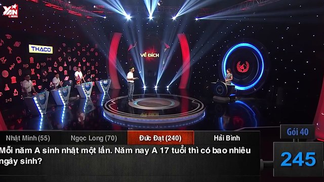 Câu hỏi đơn giản “hạ gục” cả 4 thí sinh Đường lên đỉnh Olympia