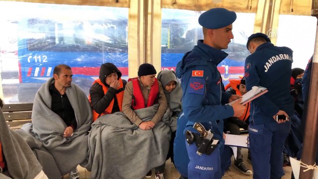 Adada mahsur kalan göçmenler için kurtarma operasyonu (6) - BALIKESİR