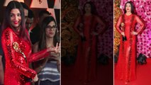 Aishwarya Rai Bachchan stuns in shimmery red gown at Lux Golden Rose Awards 2018; Watch |  Boldsky