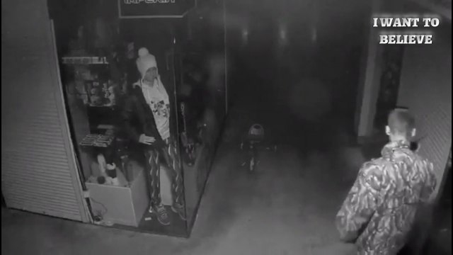 The guard doesn't see what the camera sees.