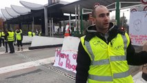 Yohan Goud, organisateur du barrage filtrant de ce lundi 19 novembre au péage de Chambéry nord