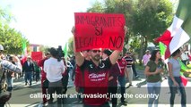'No to the invasion': Mexicans protest against migrant caravans