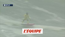 Justine Dupont surfe une des plus grosses vagues du jour à Nazaré - Adrénaline - Surf