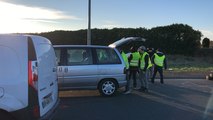 Les Gilets jaunes au rond-point d’Arçonnay ce matin