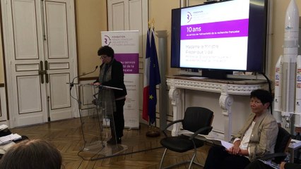 Discours de la ministre Frédérique Vidal à l'occasion des 10 ans de la fondation RFIEA • 31/10/2018