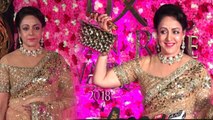 Hema Malini looks gorgeous at Lux Golden Rose Awards 2018; Watch Video | FilmiBeat