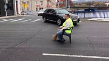 Un « gilet jaune » solitaire (Montluçon)